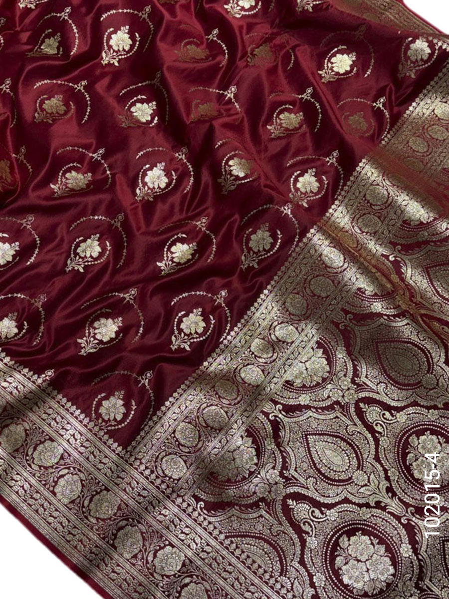 Mashru Silk Zari Jaal Work Banarasi Saree Wholesale view 5