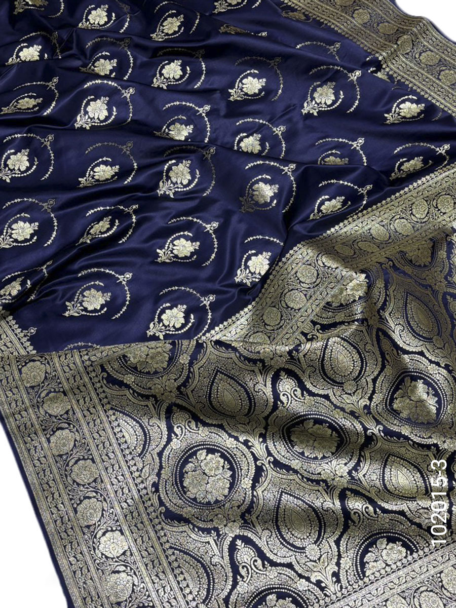 Mashru Silk Zari Jaal Work Banarasi Saree Wholesale view 4