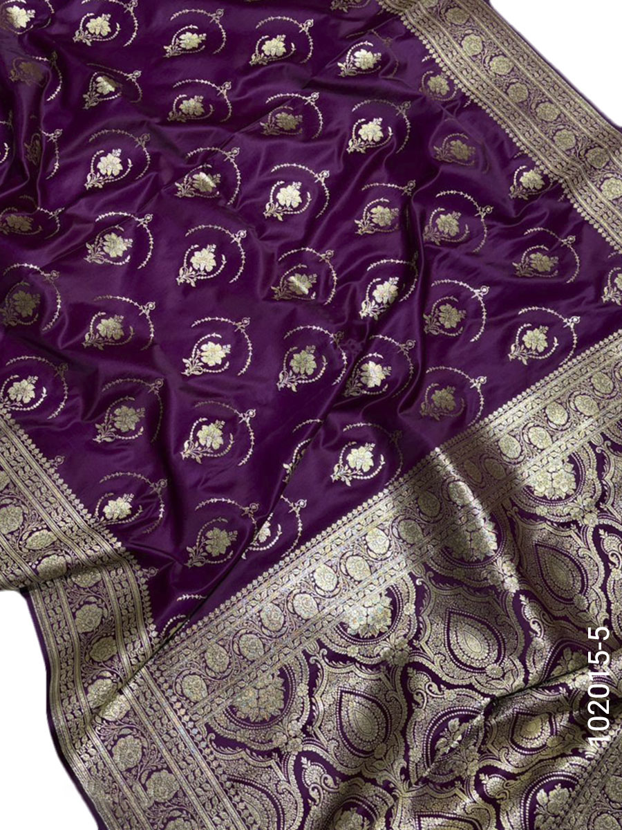 Mashru Silk Zari Jaal Work Banarasi Saree Wholesale view 6