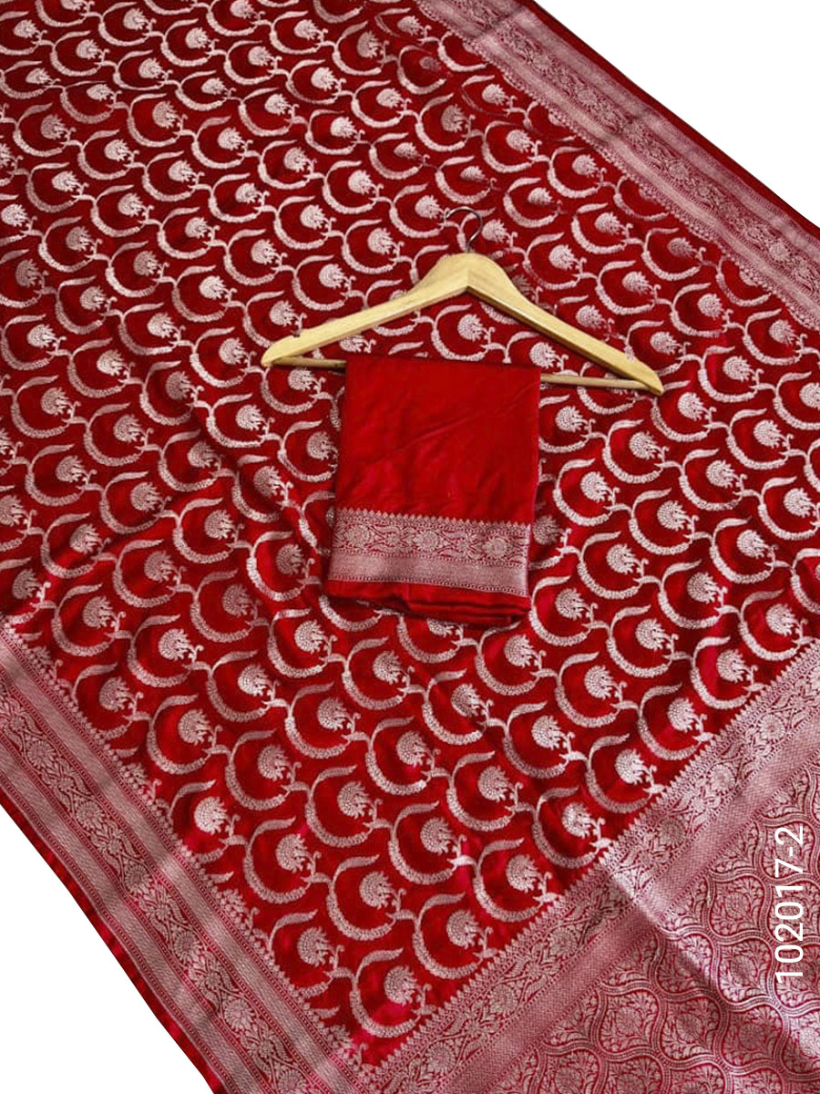 Mashru Silk Zari Jaal Work Banarasi Saree Wholesale view 3