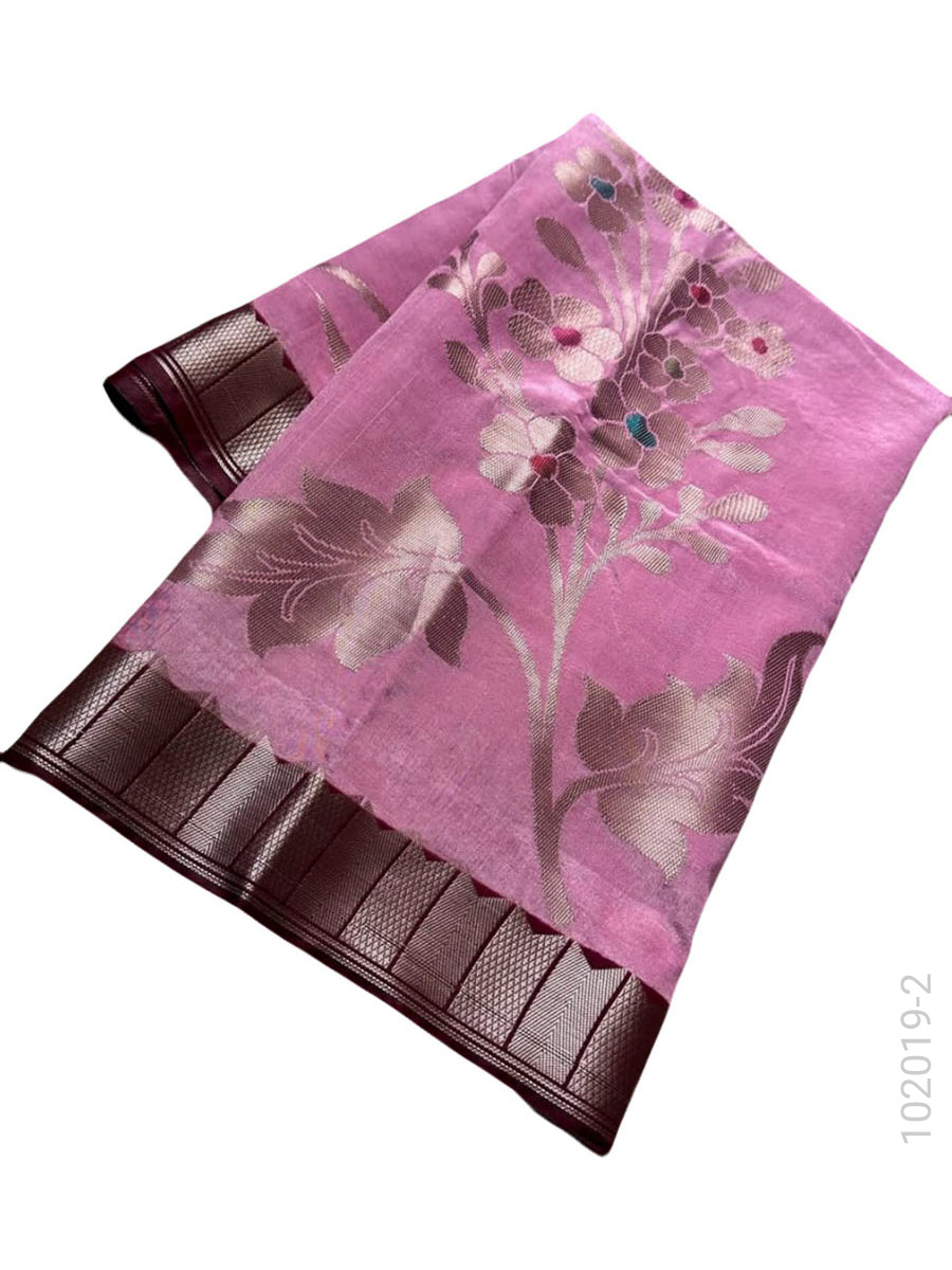 Soft Silk Zari Work Designer Banarasi Saree Wholesale view 3