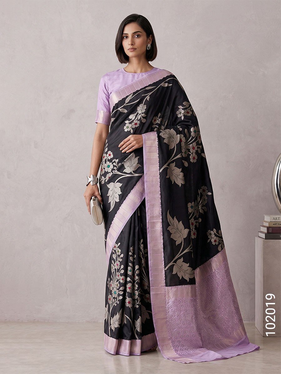 Soft Silk Zari Work Designer Banarasi Saree