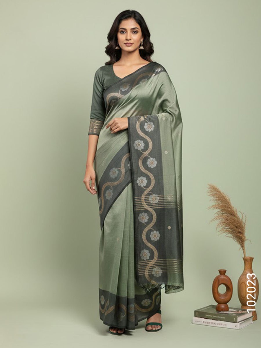 Katan Silk Zari Work Designer Banarasi Saree