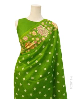 Kora Organza Embroidery Work Designer Banarasi Saree view 7