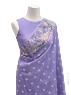 Kora Organza Embroidery Work Designer Banarasi Saree view 4