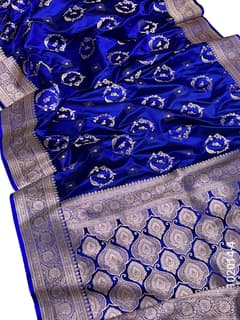 Mashru Silk Zari Work Designer Banarasi Saree view 5