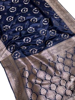 Mashru Silk Zari Work Designer Banarasi Saree view 2