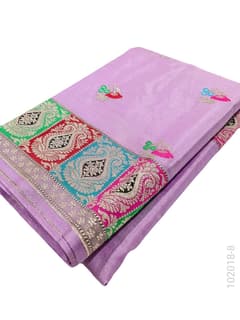 Mashru Silk Resham and Zari Work Designer Banarasi Saree view 9