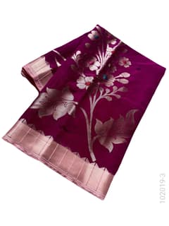 Soft Silk Zari Work Designer Banarasi Saree view 4