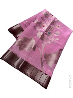 Soft Silk Zari Work Designer Banarasi Saree view 3