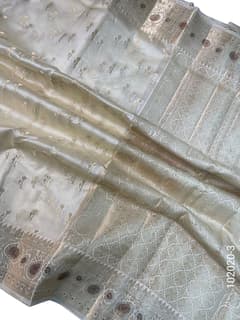 Viscose Resham and Zari Work Designer Banarasi Saree view 4