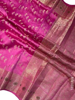 Viscose Resham and Zari Work Designer Banarasi Saree view 3