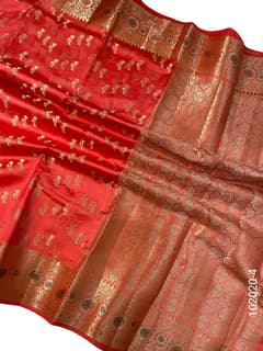 Viscose Resham and Zari Work Designer Banarasi Saree view 5