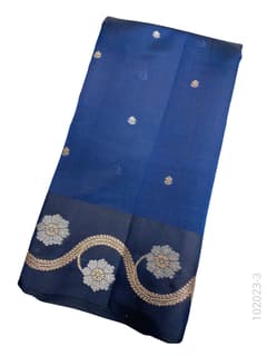 Katan Silk Zari Work Designer Banarasi Saree view 4