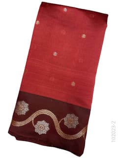 Katan Silk Zari Work Designer Banarasi Saree view 3