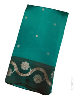 Katan Silk Zari Work Designer Banarasi Saree view 6