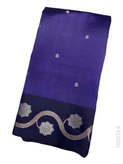 Katan Silk Zari Work Designer Banarasi Saree view 7