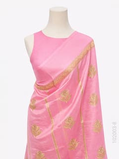 Soft Silk Zari Work Buta Banarasi Saree view 9