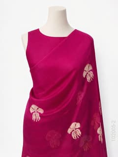 Kora Organza Zari Work Buta Banarasi Saree view 3