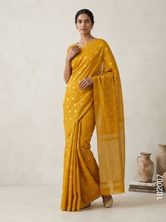 Soft Silk Zari Work Dollar Buti Banarasi Saree view 1
