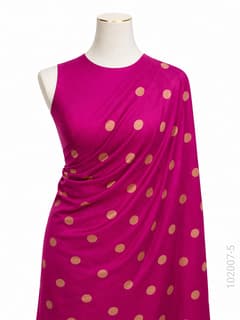 Soft Silk Zari Work Dollar Buti Banarasi Saree view 6