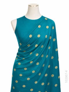 Soft Silk Zari Work Dollar Buti Banarasi Saree view 5