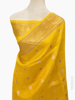 Kora Organza Zari Work Buta Banarasi Saree view 4
