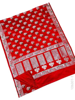 Mashru Silk Resham and Zari Jaal Work Banarasi Saree view 2