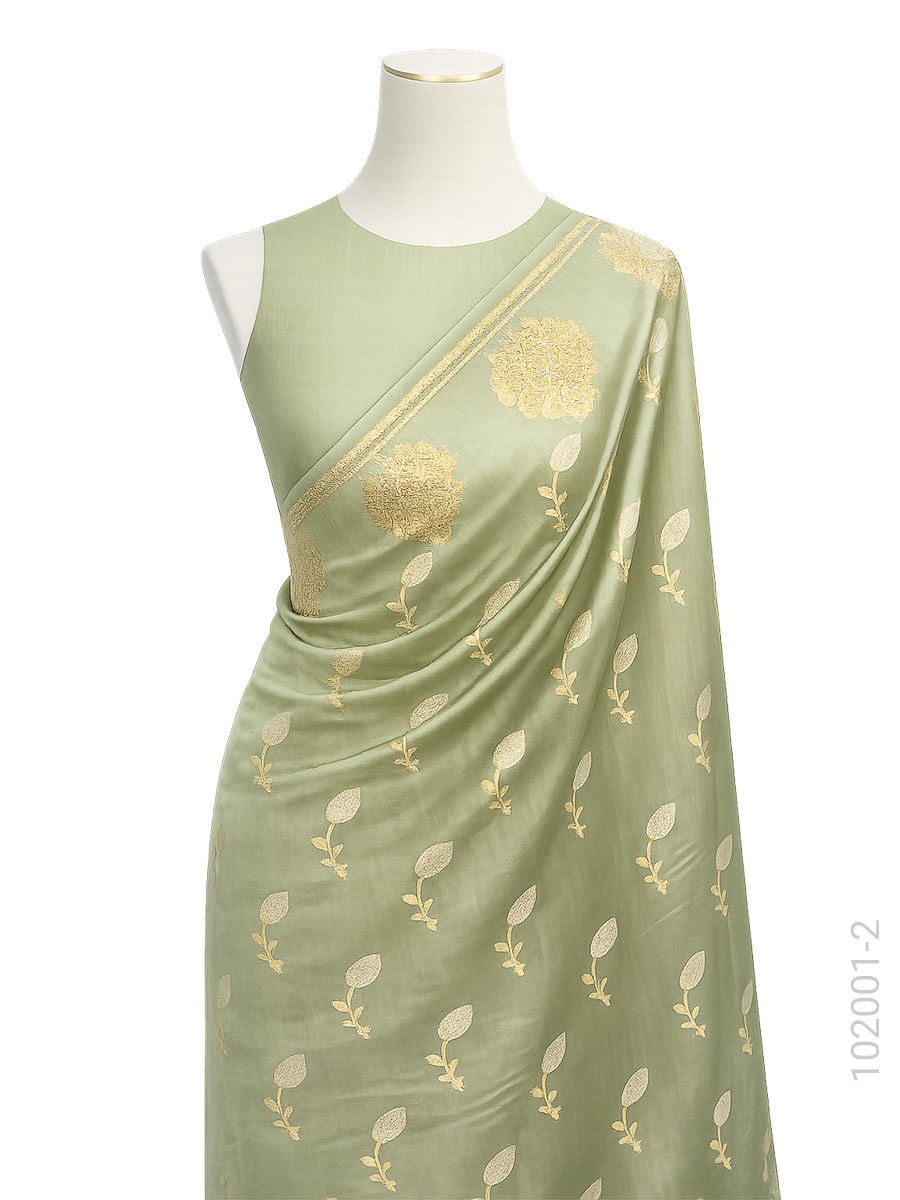 Soft Silk Zari Work Designer Banarasi Saree Wholesale view 3