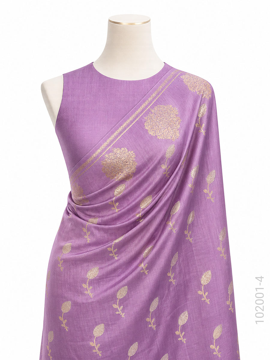Soft Silk Zari Work Designer Banarasi Saree Wholesale view 5