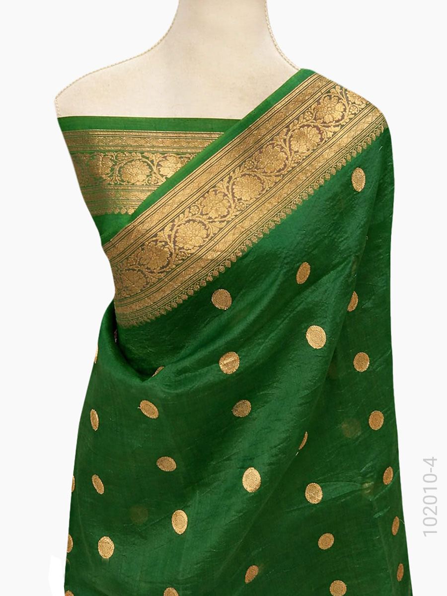Kora Organza Zari Work Banarasi Saree Wholesale view 5