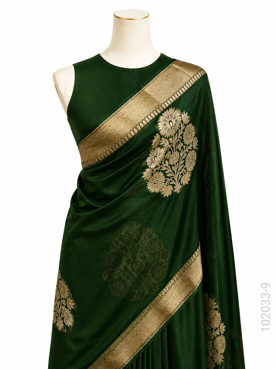 Kora Organza Zari Work Designer Banarasi Saree Wholesale view 10