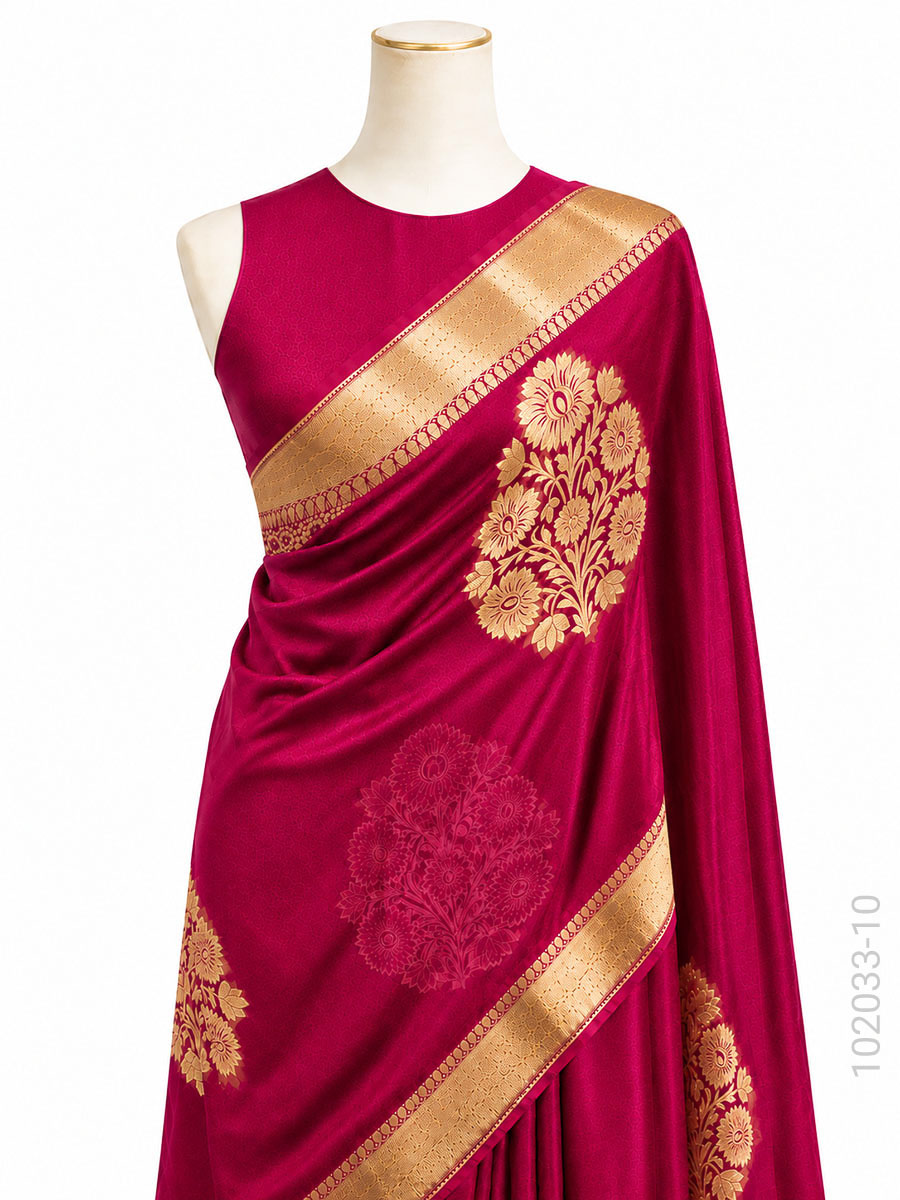 Kora Organza Zari Work Designer Banarasi Saree Wholesale view 11