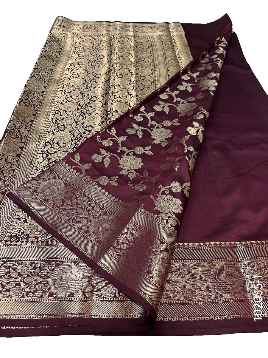 Katan Silk Zari Designer Work Banarasi Saree view 2