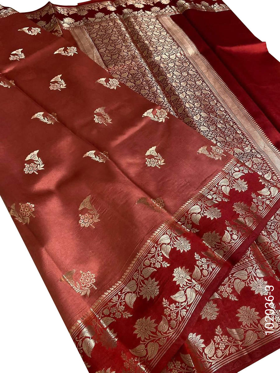 Dupion Silk Designer Banarasi Saree view 4