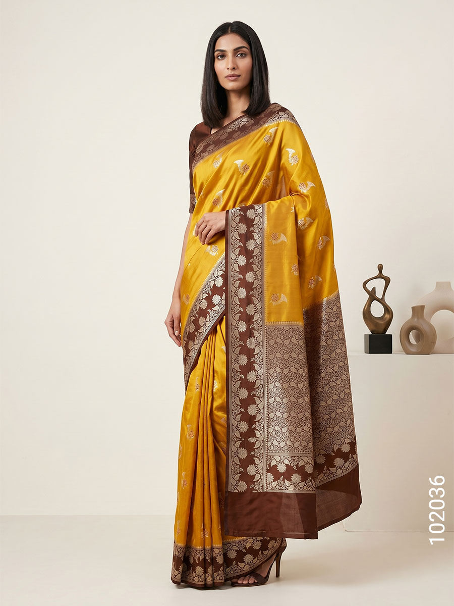 Dupion Silk Designer Banarasi Saree