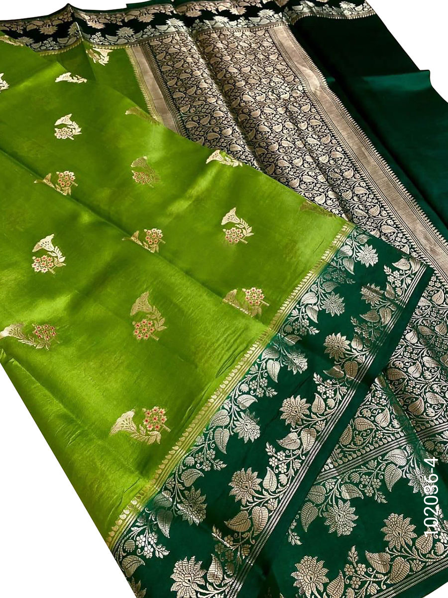 Dupion Silk Designer Banarasi Saree view 5