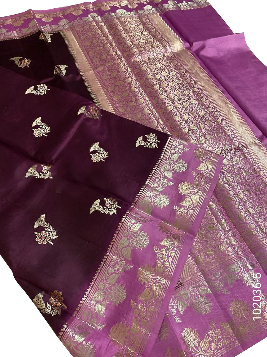 Dupion Silk Designer Banarasi Saree view 6