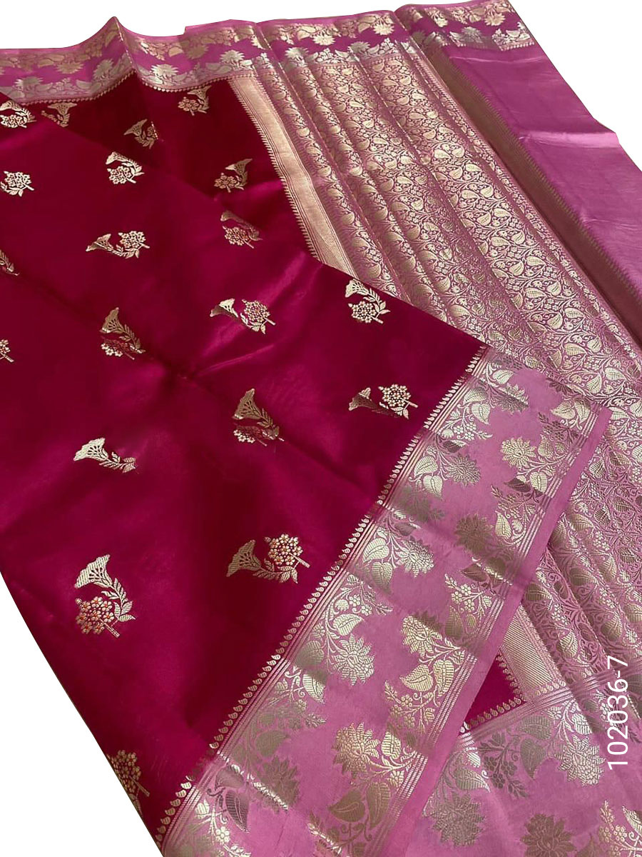 Dupion Silk Designer Banarasi Saree view 8