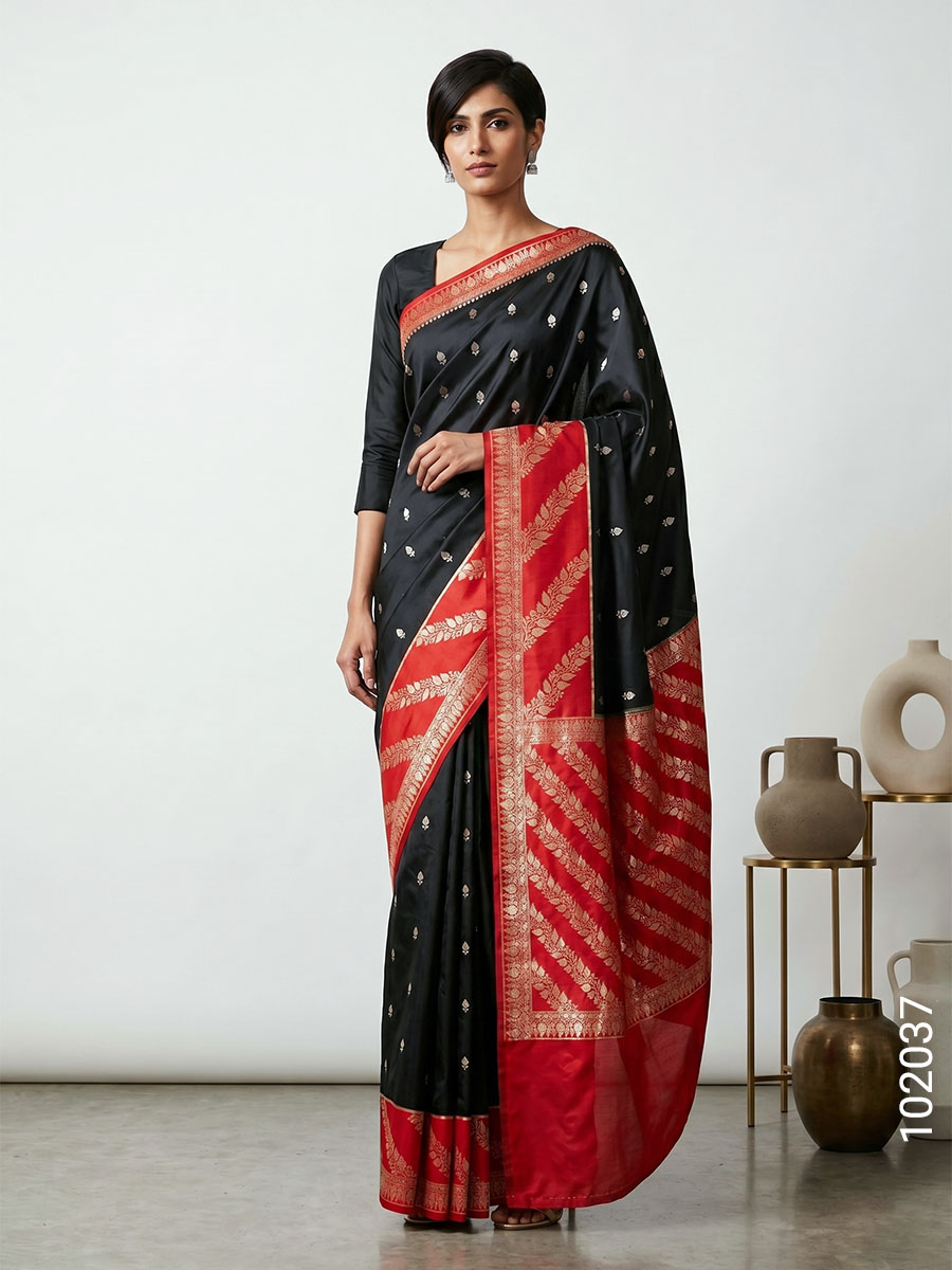 Soft Silk Zari Work Designer Banarasi Saree