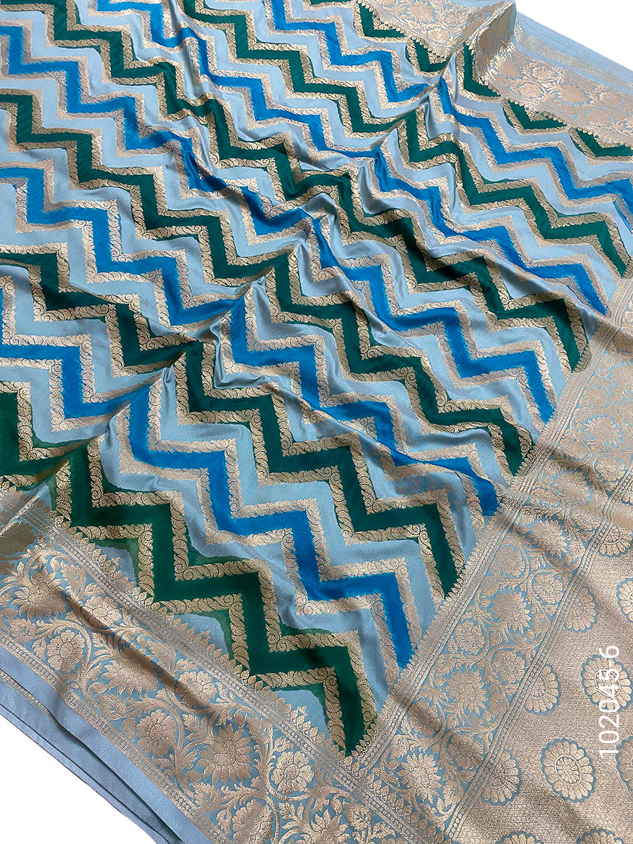 Katan Silk Rangkat Work Designer Banarasi Saree view 7