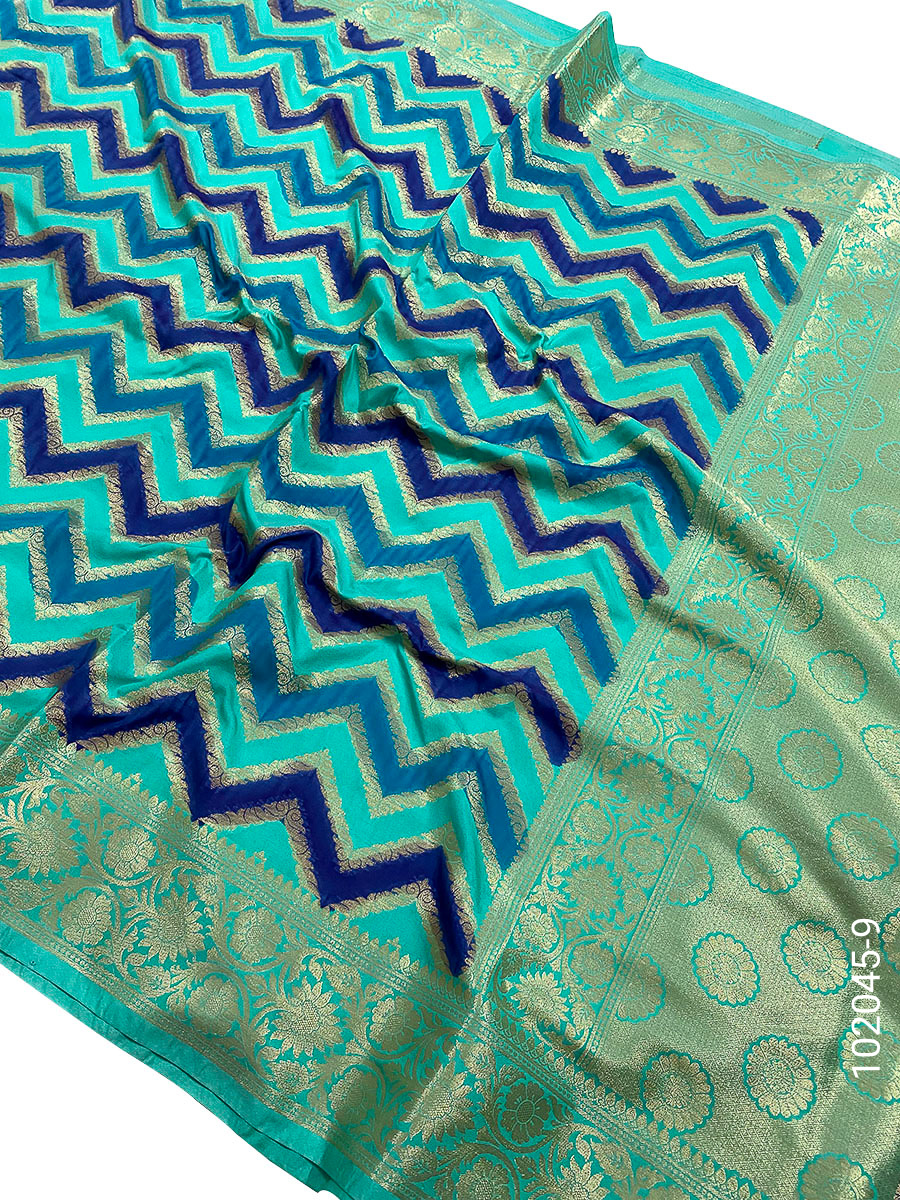 Katan Silk Rangkat Work Designer Banarasi Saree view 10