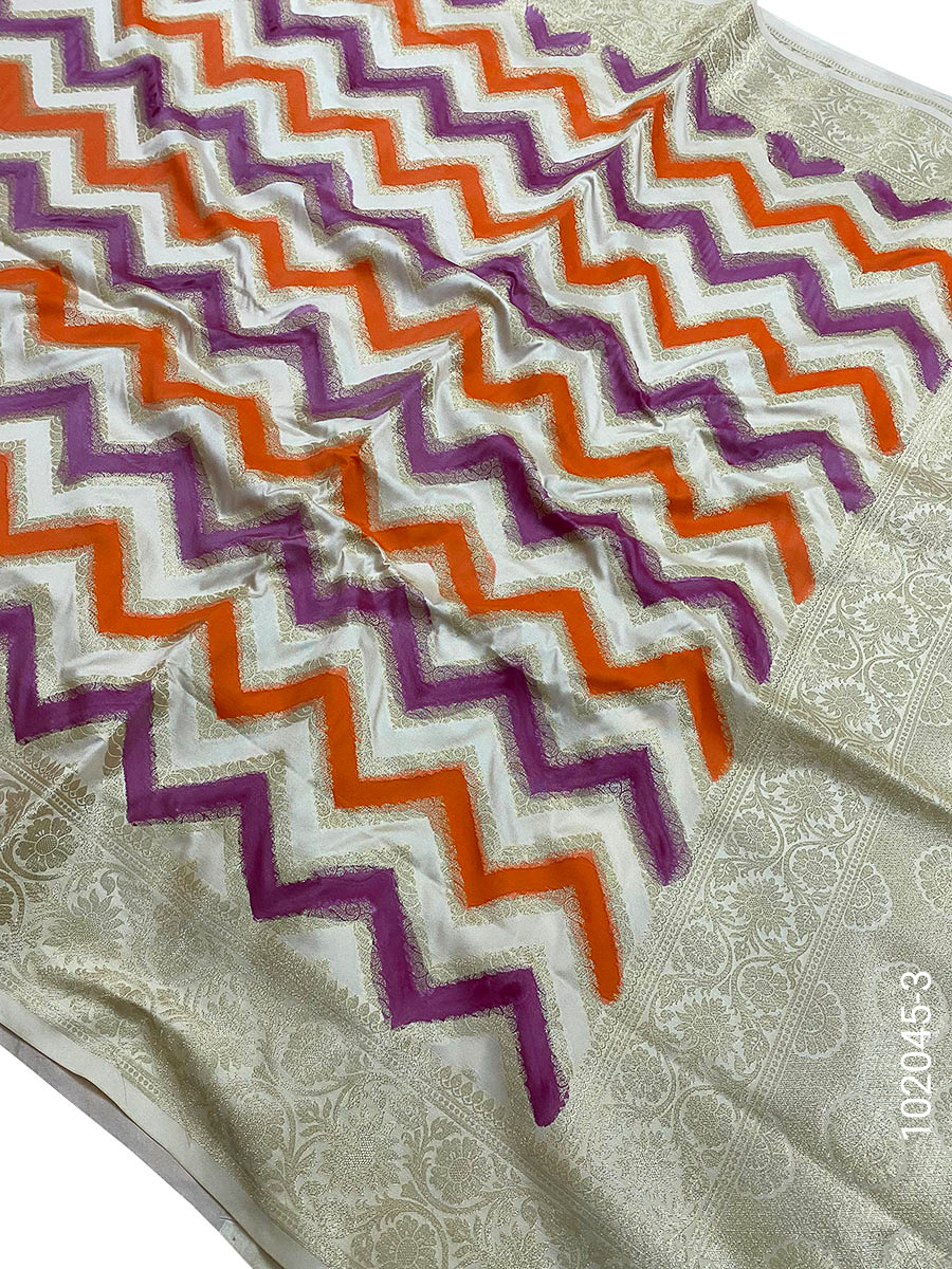 Katan Silk Rangkat Work Designer Banarasi Saree view 4