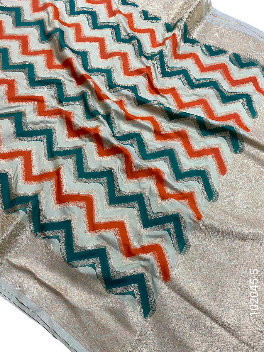 Katan Silk Rangkat Work Designer Banarasi Saree view 6