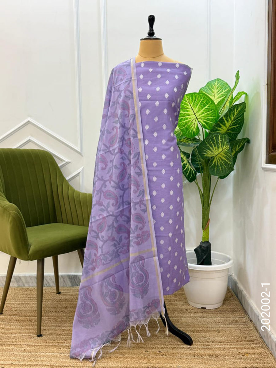 Chanderi Resham Buti Work Banarasi Suit With Chanderi Dupatta view 2